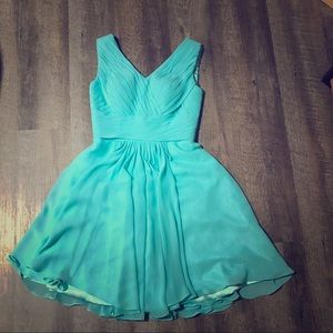 Turquoise Bridesmaid Dress/ Prom